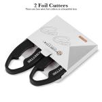 Wine Foil Cutter with Magnetic Design, 2-Pack