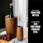 S'well Teakwood Wine Chiller, 750ml Insulated Container