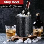 Flexzion Marble Wine Chiller - Stylish Cooler & Holder