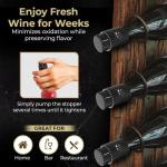 Set of 2 Vacuum Wine Stoppers for Freshness