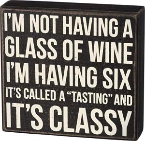 Primitives by Kathy Classy Box Sign, 7 x 6.5-Inches