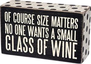 Primitives by Kathy Polka Dot Wine Box Sign