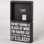 Primitives by Kathy Classy Box Sign, 7 x 6.5-Inches