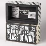 Primitives by Kathy Polka Dot Wine Box Sign