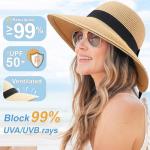 Women’s Tan Fedora Sun Hat with Black Bow | Stylish Travel Hat for Winery Outfits, Wine Tasting & Summer Adventures