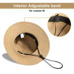 Women's Foldable Straw Sun Hat with UPF 50+