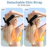 Women's Foldable Straw Sun Hat with UPF 50+