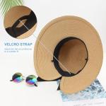 Women’s Tan Fedora Sun Hat with Black Bow | Stylish Travel Hat for Winery Outfits, Wine Tasting & Summer Adventures