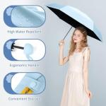 Compact Travel Umbrella for Sun and Rain