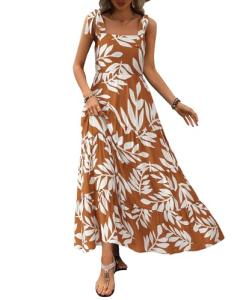 Floral Sleeveless Maxi Dress for Summer Fun