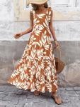 Floral Sleeveless Maxi Dress for Wine Tasting | Elegant Vineyard Outfit