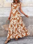 Floral Sleeveless Maxi Dress for Wine Tasting | Elegant Vineyard Outfit