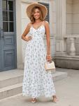 Blue Floral Maxi Dress for Summer Adventures