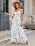 Blue Floral Maxi Dress for Summer Adventures