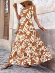 Floral Sleeveless Maxi Dress for Wine Tasting | Elegant Vineyard Outfit