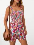 Summer Floral Romper with Pockets for Wine Tasting | Casual Vineyard Outfit for Women