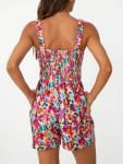 Summer Floral Romper with Pockets for Wine Tasting | Casual Vineyard Outfit for Women