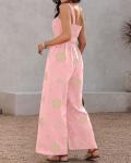Bohemian Wide Leg Jumpsuit with Pockets for Wine Tasting | Chic Vineyard Outfit