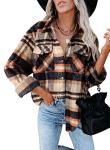Women’s Plaid Flannel Shirt for Wine Tasting | Cozy Fall Vineyard Outfit