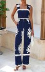 Boho Summer Jumpsuit with Pockets for Wine Tasting | Casual Chic Vineyard Outfit