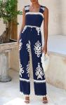 Boho Summer Jumpsuit with Pockets for Wine Tasting | Casual Chic Vineyard Outfit