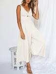 Women’s Summer Wide Leg Jumpsuit for Wine Tasting | Elegant Vineyard Outfit