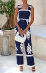 Boho Summer Jumpsuit with Pockets for Wine Tasting | Casual Chic Vineyard Outfit