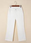 Chic Wide Leg White Jeans for Wine Tasting | Fall Vineyard Pants Outfit for Women