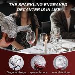 Hand Blown Crystal Wine Decanter for Wine Lovers