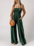 Casual Stretchy Jumpsuit with Pockets for Wine Tasting | Chic Vineyard Outfit