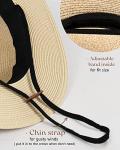 Women’s Black Wide Brim Straw Panama Hat | Stylish Sun Hat for Winery Outfits, Wine Tasting & Summer Travel