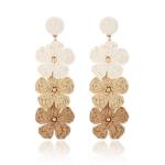 Raffia Flower Drop Earrings for Women | Winery Outfit Jewelry & Wine Tasting Accessories for Summer Fashion