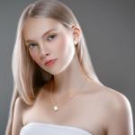 Gold & Mother of Pearl Clover Pendant Necklace and Earrings Set for Women | Winery Outfit Jewelry & Wine Tasting Accessories
