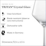 ZWIESEL GLAS Pure Pinot Noir Red Wine Glasses Set of 6 | Affordable High-End Crystal Stemware for Red Wine
