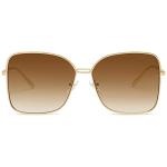 Chic Women’s Gold Oversized Aviator Sunglasses | Stylish Winery Outfit Accessory & Vineyard Fashion