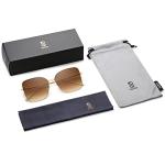 Chic Women’s Gold Oversized Aviator Sunglasses | Stylish Winery Outfit Accessory & Vineyard Fashion