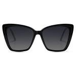 Trendy Black Cat Eye Sunglasses for Women | Chic Winery Outfit Accessory & Vineyard Fashion