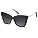 Trendy Black Cat Eye Sunglasses for Women | Chic Winery Outfit Accessory & Vineyard Fashion