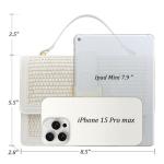 Summer White Straw Handbag for Women | Chic Winery Outfit Purse & Vineyard Fashion Accessory