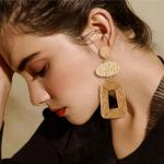 Tan Straw Dangle Boho Earrings for Women | Chic Winery Outfit Jewelry & Vineyard Fashion Accessory