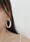 Boho Chic Rattan Flower Hoop Earrings for Women | Vineyard Fashion Jewelry & Wine Tasting Outfit Accessories