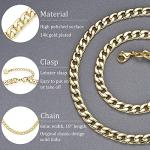 Women’s Gold Plated Cuban Curb Chain Choker Necklace | Chic Winery Outfit Jewelry & Vineyard Fashion Accessory