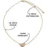 Chic Gold Druzy Pendant Necklace for Women | Winery Outfit Jewelry & Wine Tasting Accessories