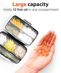 Travel Pill Organizer - Portable 8 Compartment Case
