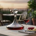 Elegant 66 Oz Wine Decanter with Crystal Stopper