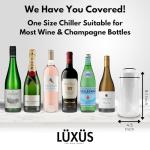 LÜXÜS Insulated Champagne Bucket for Wine Travel