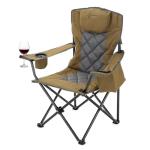 Portable Camping Chair with Cooler and Wine Holders