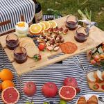 Wine Picnic Basket for 4 with Blanket & Table
