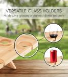 Folding Wine Picnic Table with Charcuterie Board