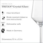 ZWIESEL GLAS Pure White Wine Glasses Set of 6 | Affordable High-End Crystal Stemware for White Wine